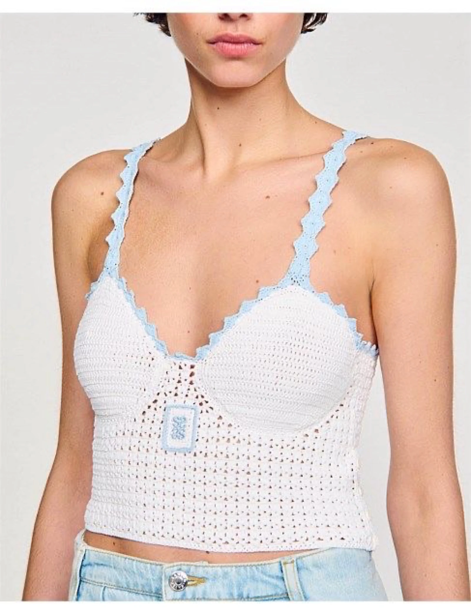 Débardeur Sandro en crochet – Taille 2 (convient davantage à un S) – photo 12